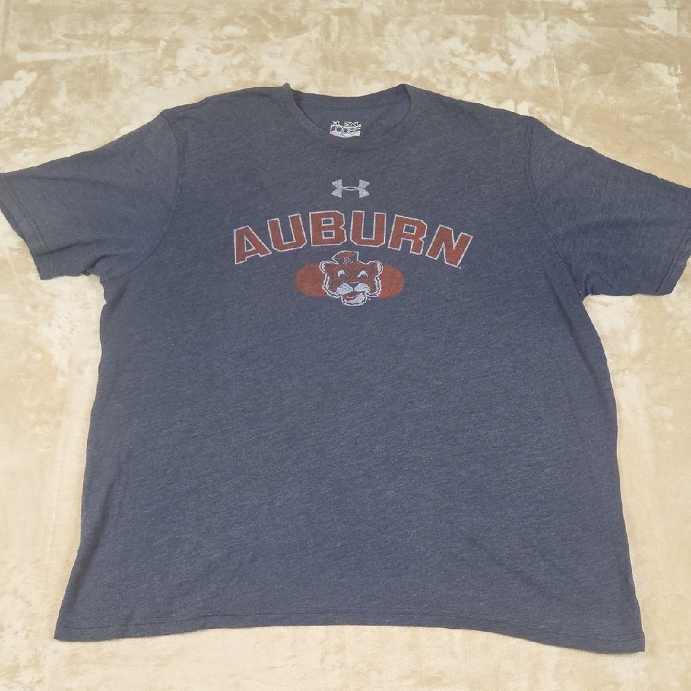 Under Armour Navy Auburn Graphic Short Sleeve Tee